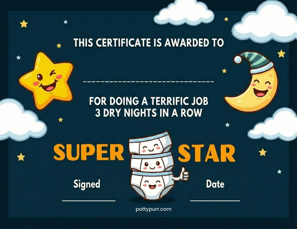 3 Dry Nights Certificate Superstar