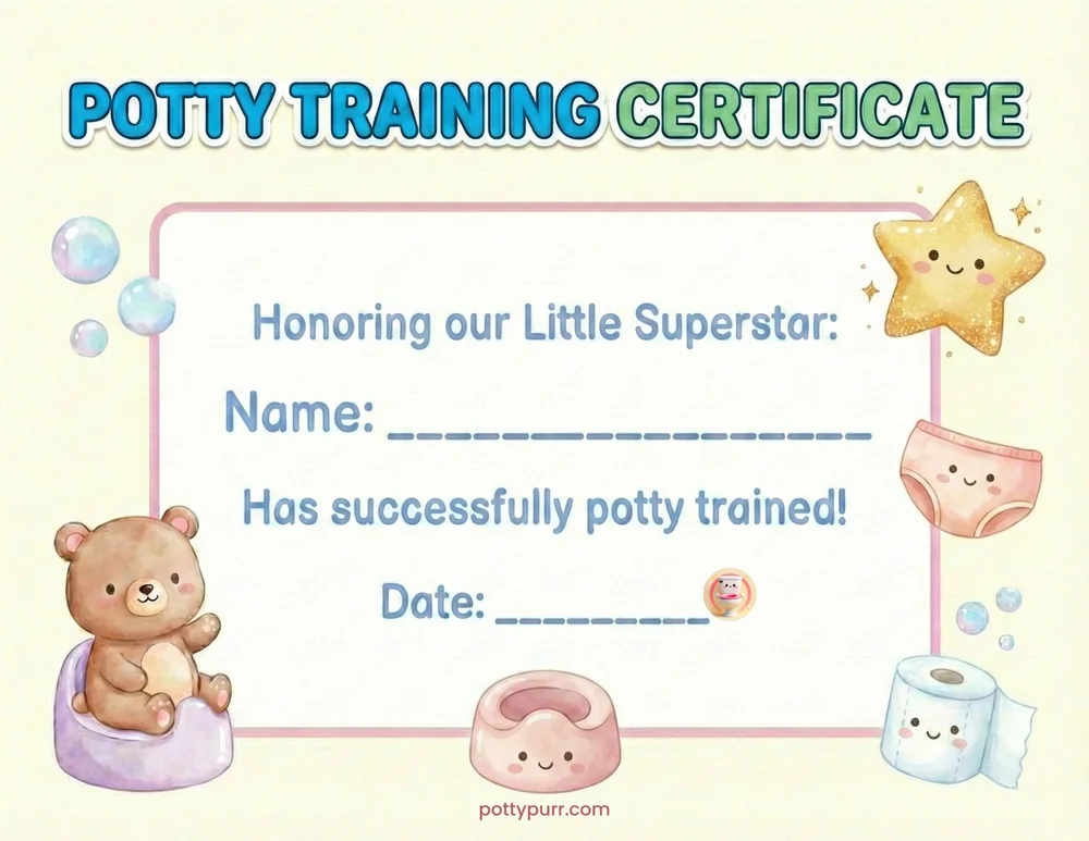 Training Complete Certificate Bear