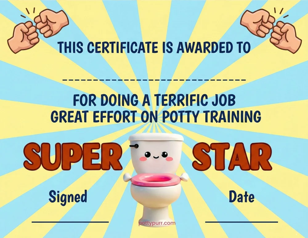 Great Effort Certificate Fist Bump